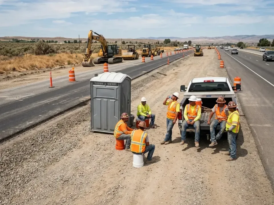 highway-road-construction-crew-007 — frequently asked questions, Porta Potty and Restroom Rentals in Camino Tassajara, CA